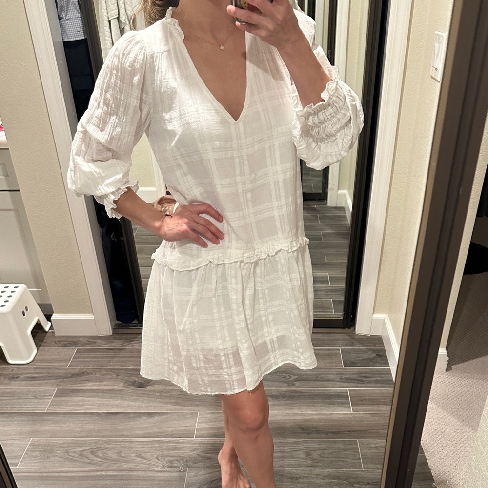 Storia White Boho Dress Small